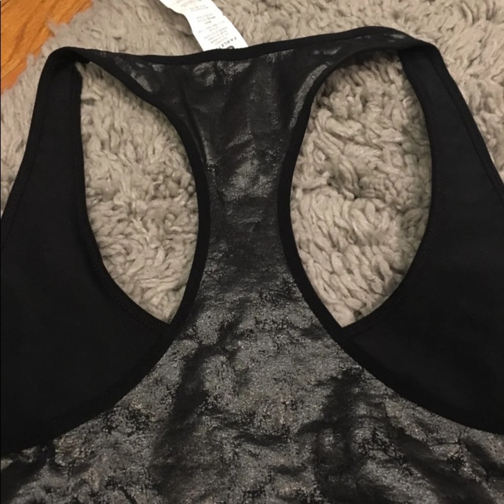 Fabletics Metallic Black Tank - Picture 2 of 4